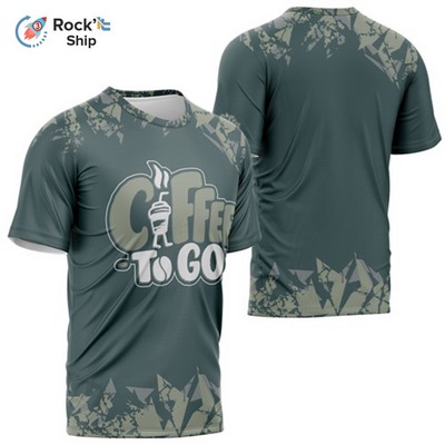 Rock'it 3-Day Unisex 160 GSM Brushed Milk Silk Sublimation Short Sleeve T-shirt