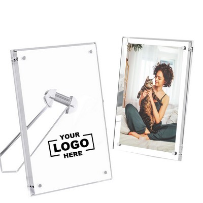 4x6 Magnetic Acrylic Photo Frame Stand