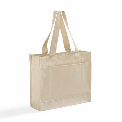 Color Trim Canvas Tote Bag