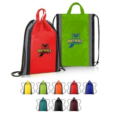 Reflective Drawstring Safety Backpack