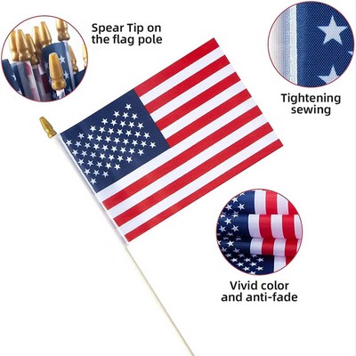 Plastic Flagpole Hand Waving Flag