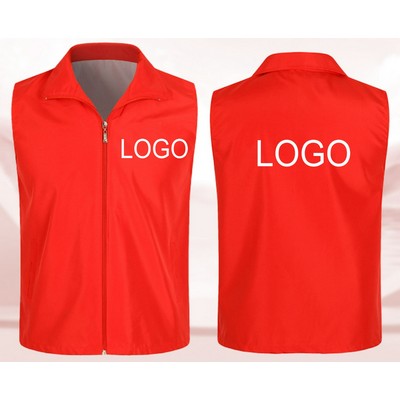 Outdoor volunteer vests waistcoats