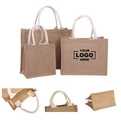 Eco-Friendly Jute Shopping Tote Bag