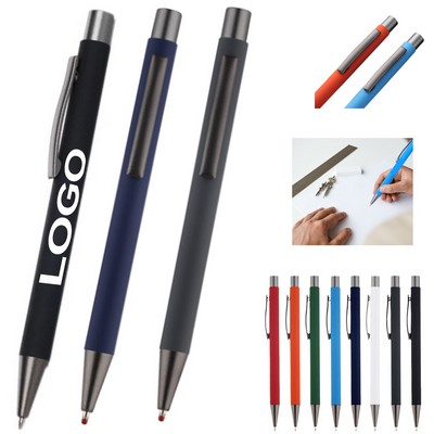 Aluminum Rod Carbon Metal Ballpoint Pen