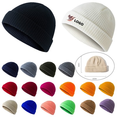 Unisex Short Knit Beanie Cap