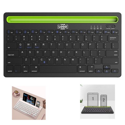 Slim Wireless Keyboard with Built-in Card Holder