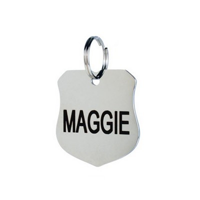 Metal Shield Shape Pet ID Tags Dog And Cat Tag For Medium & Large Size Dogs and Cats