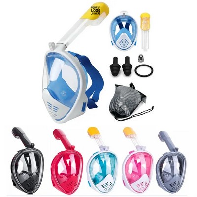 180° Full Face Snorkel Mask with Anti-Fog Design for Diving