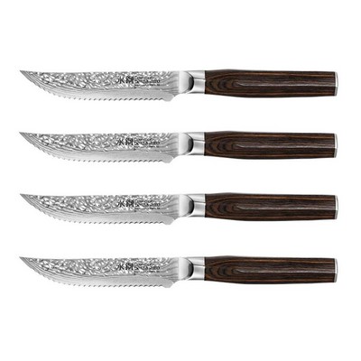 Cuisinepro Damashiro 4Pc Emperor 4.5 Inch Steak Knife Set