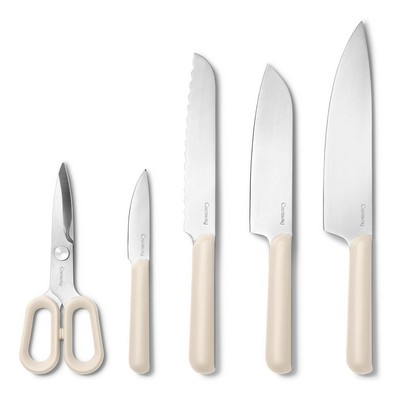 Caraway 5Pc Knife Set Cream