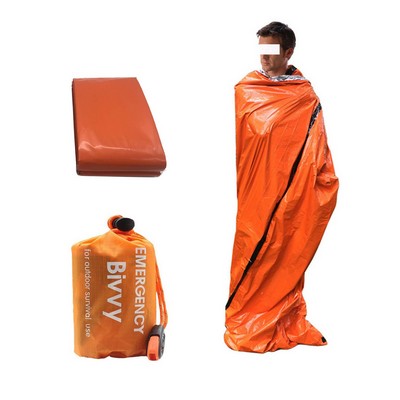 Compact Emergency Sleeping Bag with Carrying Pouch