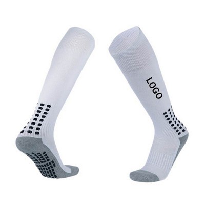 Men's Cushioned Soccer Sock with Grip Non Slip Sports