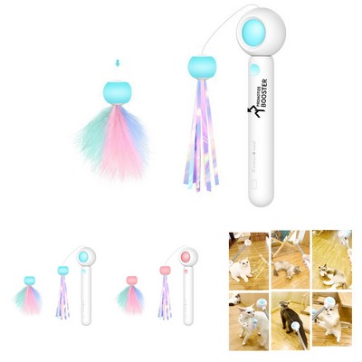 Retractable Cat Teaser Wand Toy