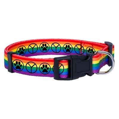 Rainbow Polyester Collar with Buckle Release