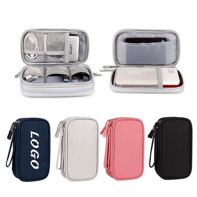 Portable Travel Cable Organizer Bag