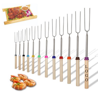 Stainless Steel Telescopic Barbecue Sticks