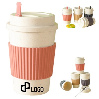 12 Oz Travel Coffee Cup W/ Silicone Sleeve