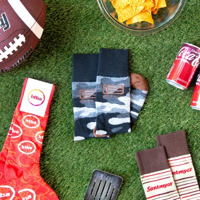 Performance Super Bowl Socks - High-Quality Comfort for Football Fans - American Made