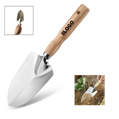 Garden Shovel with Stainless Steel Wooden Handle