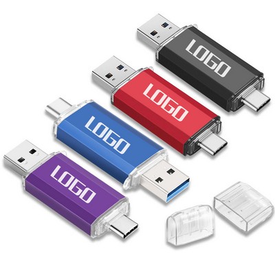 8GB Dual Interface Swivel USB Flash Drive