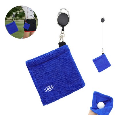 Golf Towel with Clip for Easy Attachment