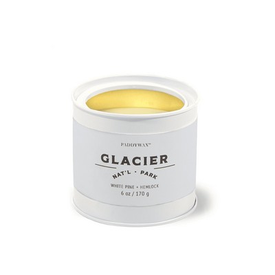 Parks 6 Oz Glacier White Glossy Tin - White Pine + Hemlock