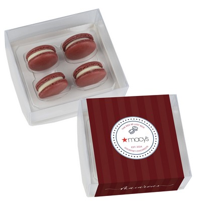 Macaron Gift Set / 4 Pack - The Red Velvet Box