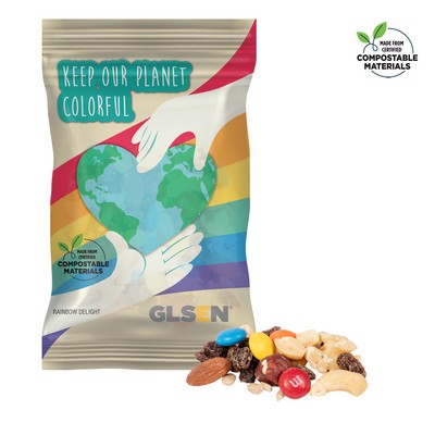 4oz. ECO-Digibag, Compostable & Full Color, Rainbow Trail Mix