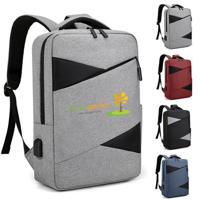 Business Laptop Backpack W/ USB Port