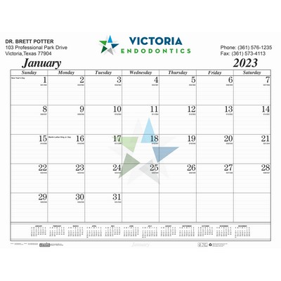 Desk Pad Calendar w/ No Corners