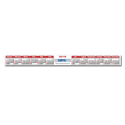 Kwik-Stik Horizontal Year at a Glance Computer Monitor Calendar