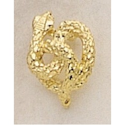 Snake Marken Design Cast Lapel Pin (Up to 7/8")