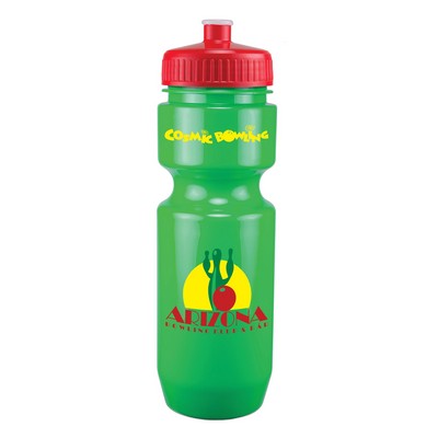 22 Oz. Bike Bottle w/ Push Pull Lid - Solid Colors