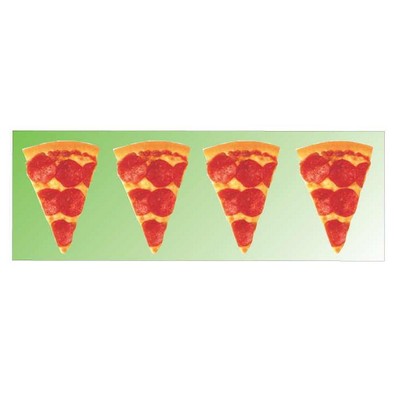 Pizza Slice Panoramic Metal Photo Magnet