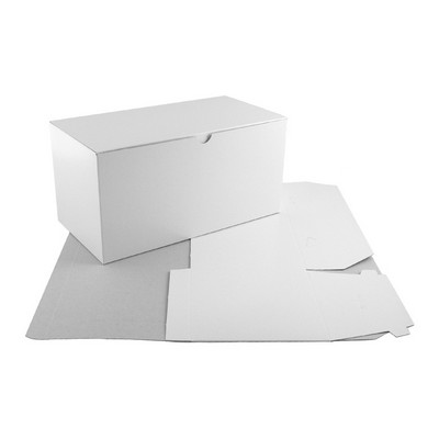 High Gloss White Folding Gift Box (12"x6"x6")