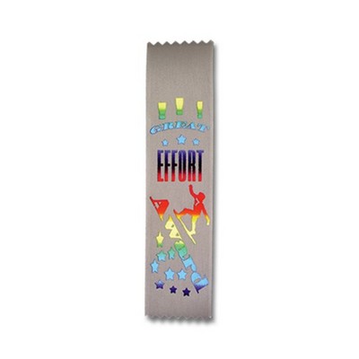 2"x8" Stock Recognition Great Effort Award Lapel Ribbons