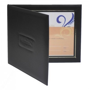 Superior Double Photo/Certificate Frame - Book Style (9"x9")