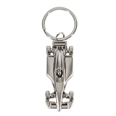 Metal Race Car Keychain