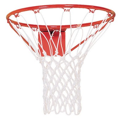 Anti-Whip Extra Heavy White Nylon Basketball Net