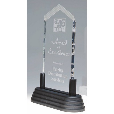 3" x 7" Clear Frosted Arrow Pop-In Acrylic (Base not included)