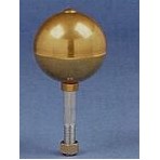 3" Gold Anodized Aluminum Ball