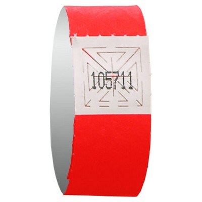 3/4" Tyvek Red Admission Bracelet