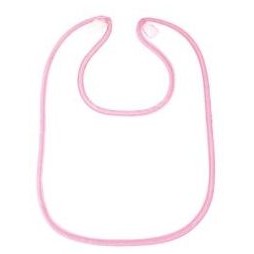 Terry Cotton Baby Bib w/ Clear PVC Front Lining