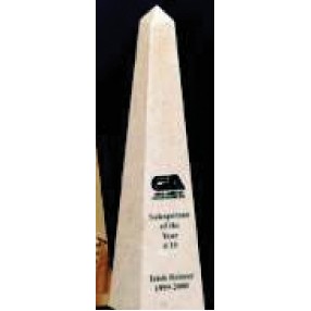 12" Verona Genuine Marble Exotic Obelisk Award