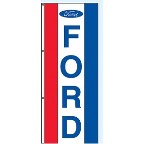 Single Faced Interceptor® Drape Flags (Center Panel - Ford®) (3' x 8')