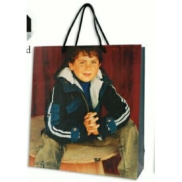 Gloss Laminated Paper European Tote Bag w/ Rope Handle (19"x10"x18")