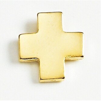 First Aid Symbol Marken Design Cast Lapel Pin (Up to 5/8")