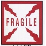 High Visibility Warning Labels (Fragile)