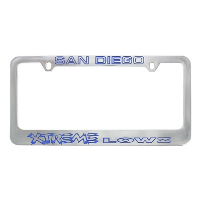 Chrome Plated Metalized Plastic License Plate Frame (Domestic Production)