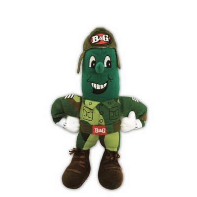 Plush Pickle Guy w/ Camouflage Accessories